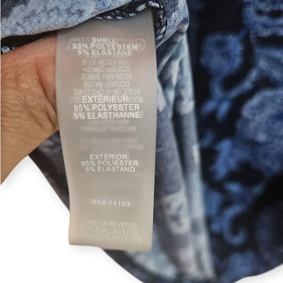 Tommy Hilfiger Blue Floral A-Line Dress, Sz 6, EUC - Picture 8 of 11